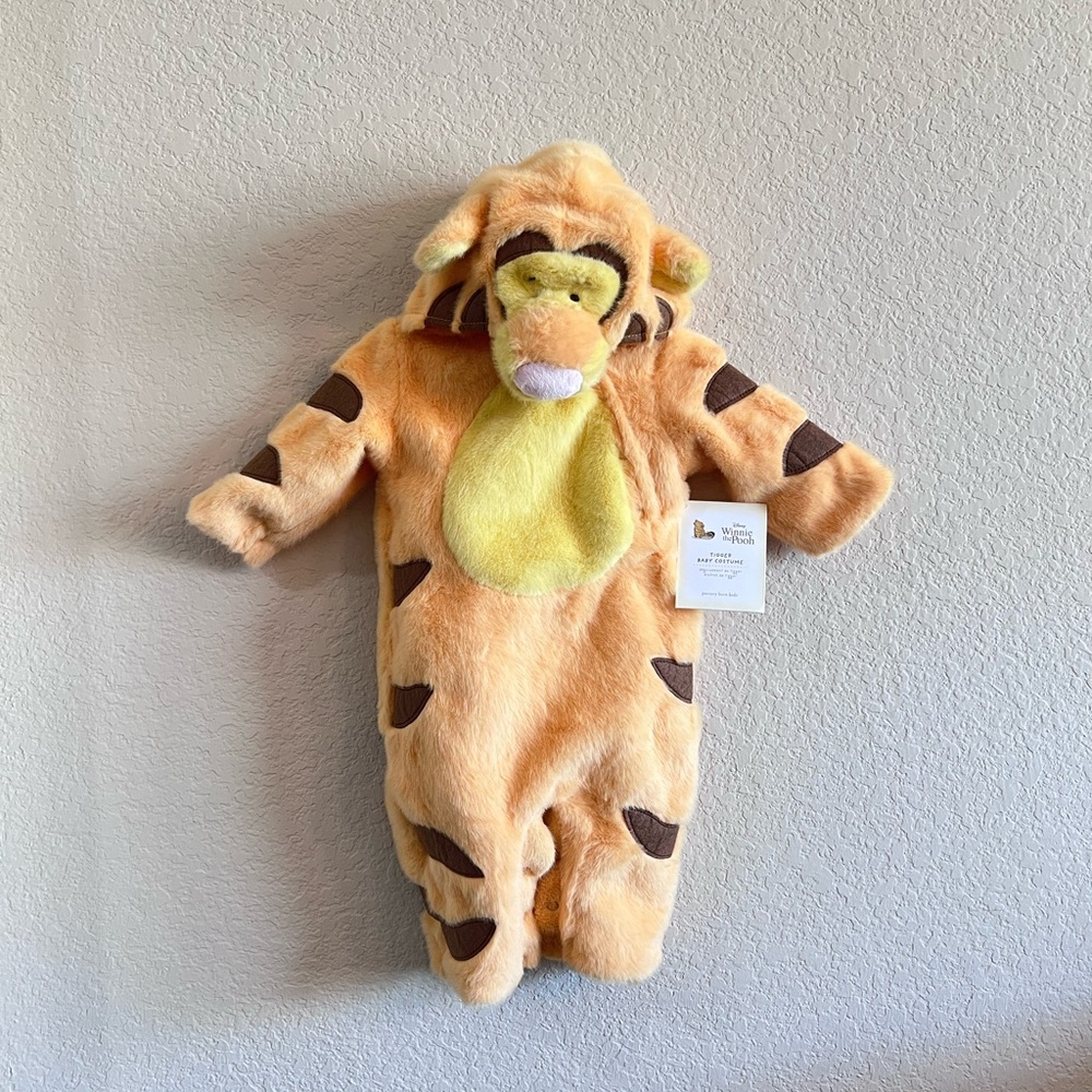 Pottery Barn Kids Tigger Costume with Hood Disney Winnie the Pooh Tigger NWT